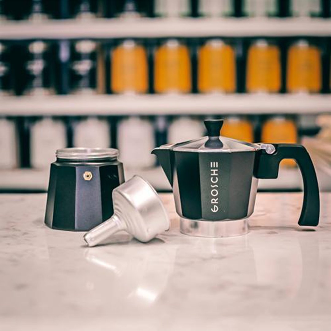 MILANO Stovetop Espresso Maker, White  GROSCHE Wholesale Espresso Makers –  Grosche Wholesale US
